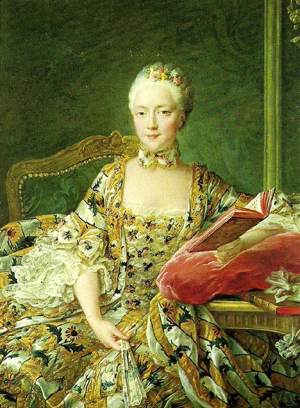 Francois-Hubert Drouais the marquise d aiguiandes oil painting picture
